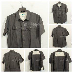 Sierra Design Men’s Short Sleeve Woven Shirt in Gray